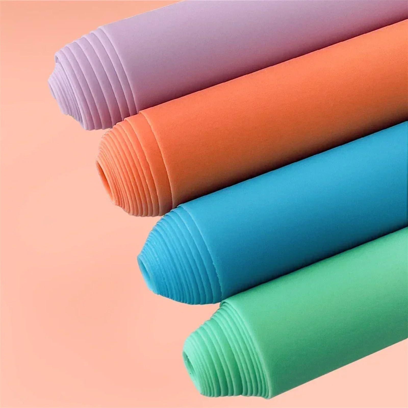 Tejido de PVC Transparente, Rollo de Tela Vinilo gelatinoso PVC, 30 x 135 cm, Multicolor(Color 13)