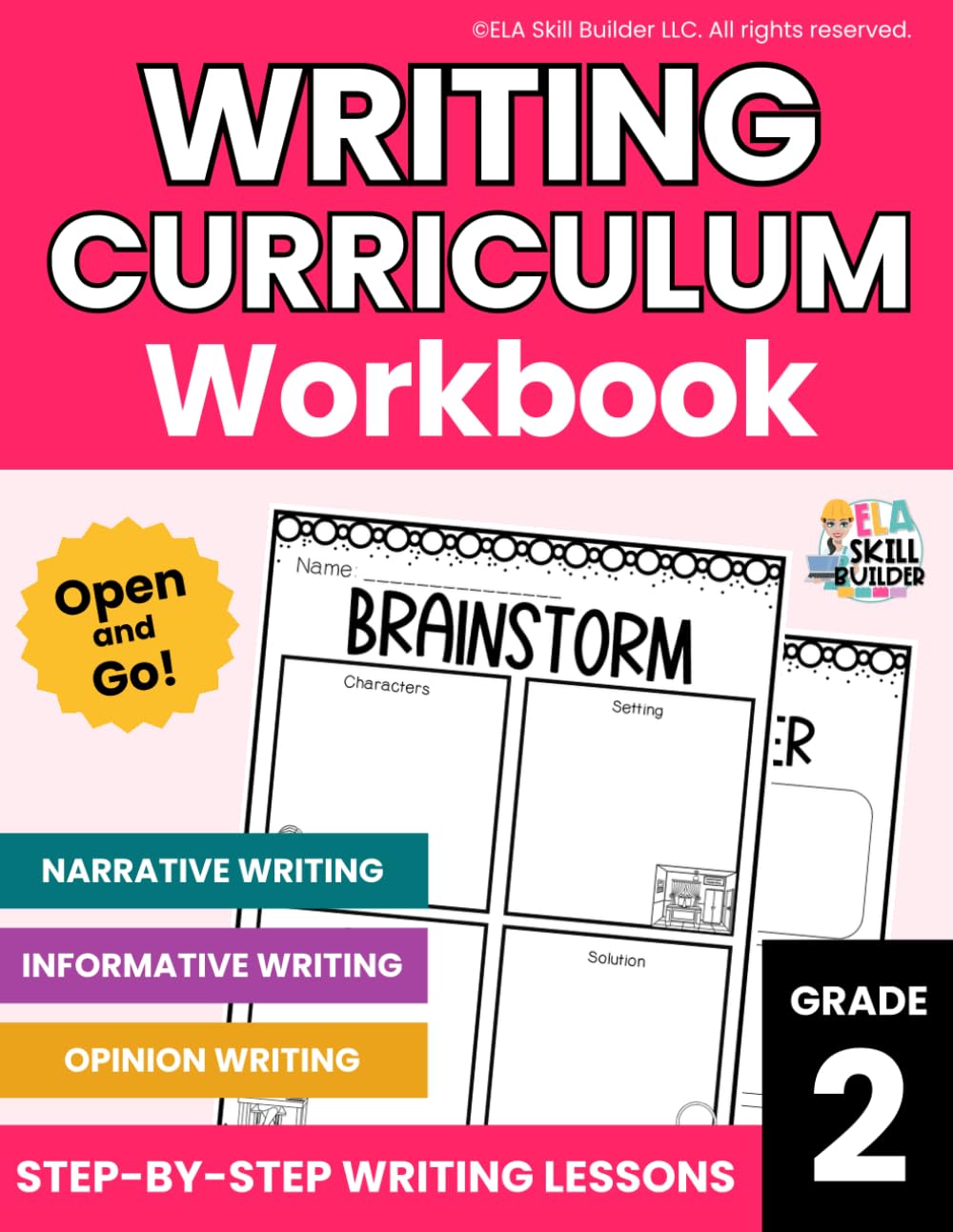 Grade 2 Writing Curriculum Workbook: Narrative Writing, Informative Writing, Opinion Writing for 2nd Grade, Daily Writing Practice, Homeschool ELA Curriculum (Elementary Grammar & Writing Workbooks)