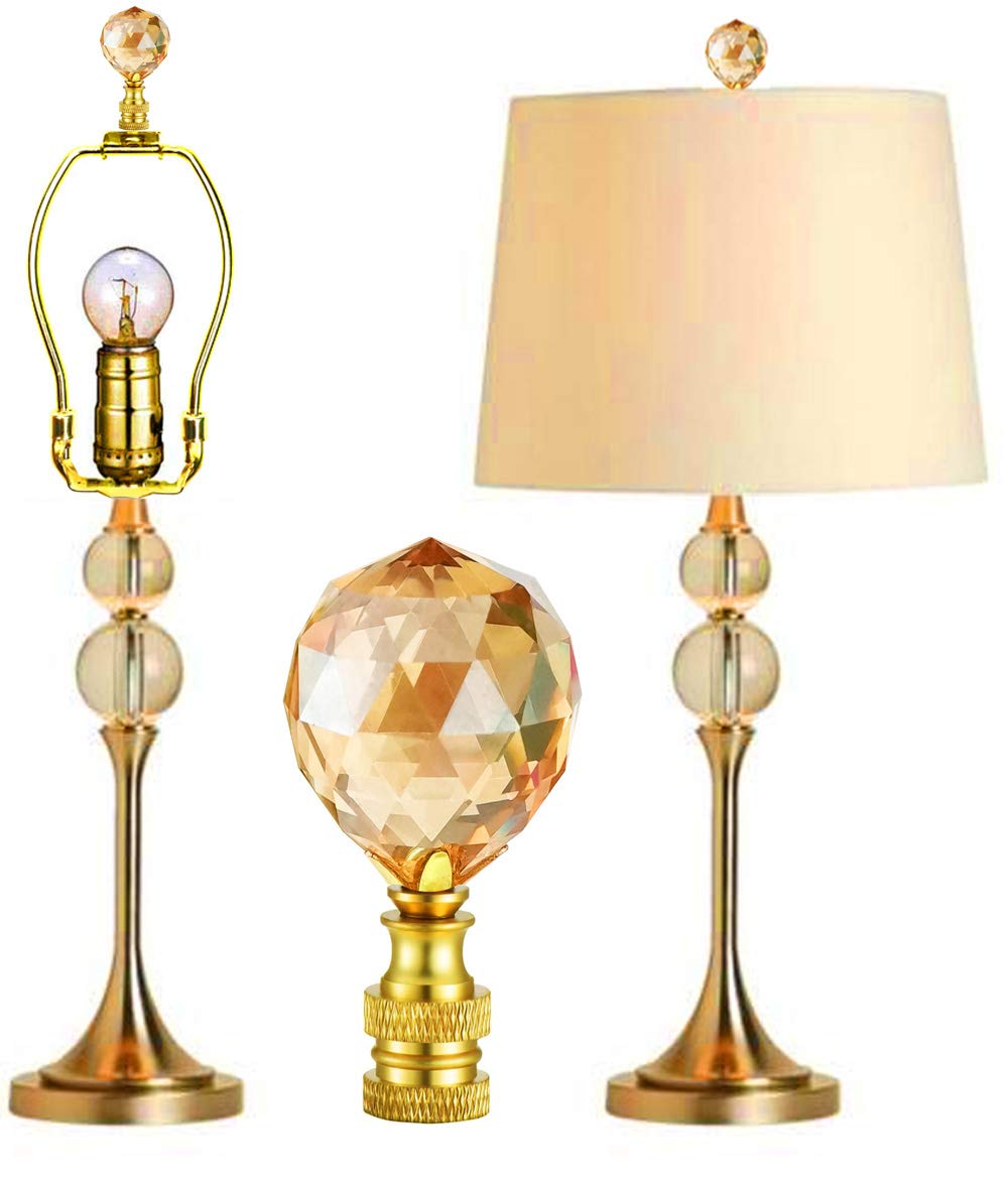 Amazon.co.jp: Hyamass 2個 2-1/3インチ クリアクリスタルランプ