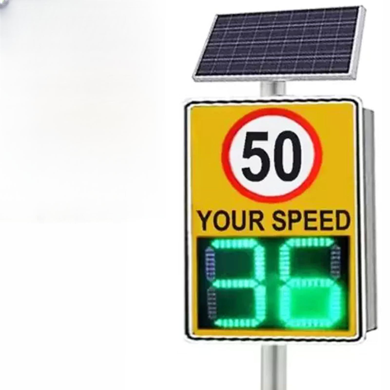Radarowy znak ograniczenia prędkości z wyświetlaczem LED, regulowane ograniczenie prędkości 0-199 km/h, znak ostrzegawczy o drodze, 60 x 90 cm do monitorowania prędkości i kontroli ruchu drogowego