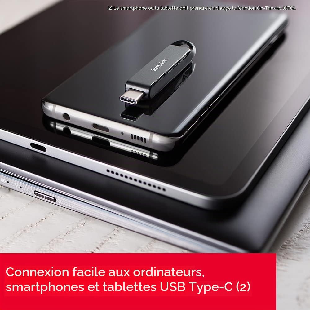 SanDisk 256 Go Ultra, Clé USB USB Type-C