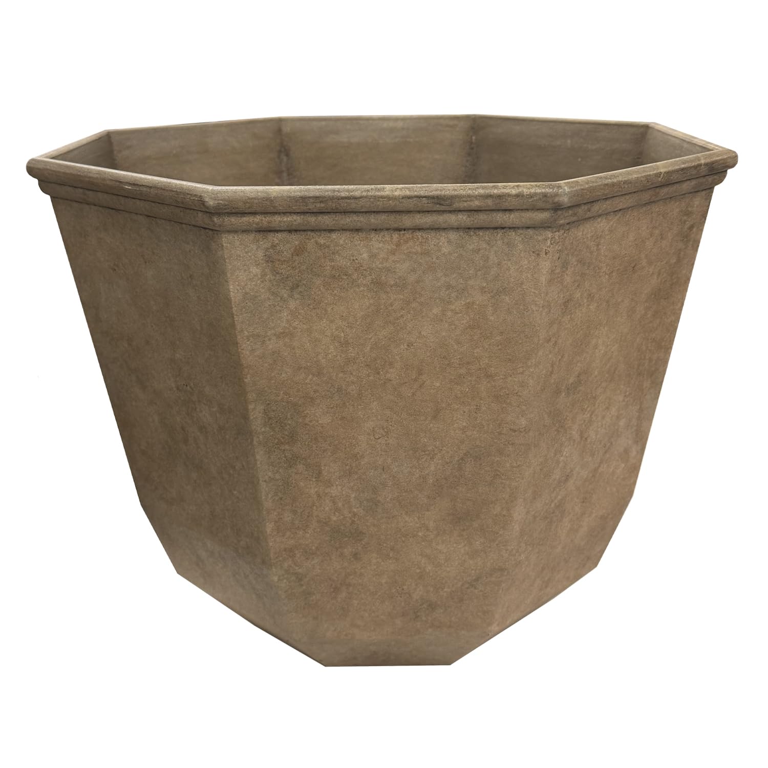 Classic Home and Garden Shaina Planting Pots - Lightweight Indoor & Outdoor Plant Pots - UV-Resistant Resin Flower Pots - Pot Planters for Flowers & Herbs (15” Earth)