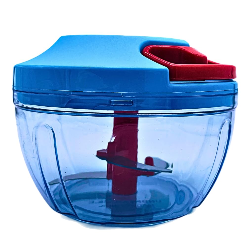 Kanzen Sharp Vegetable Chopper (Large) : Handy Vegetable Cutter with 3 Blades for Effortless 24-Cut Precision in 1 Pull - Best for Chopping Vegetables and Fruits for Your Kitchen 450 ml