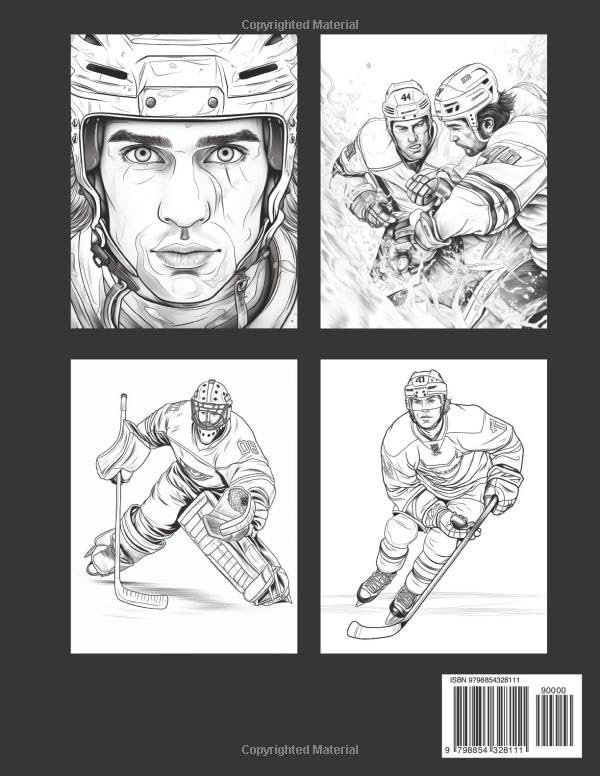 Miniatura 2 de Hockey Time Ice hockey coloring book for kids