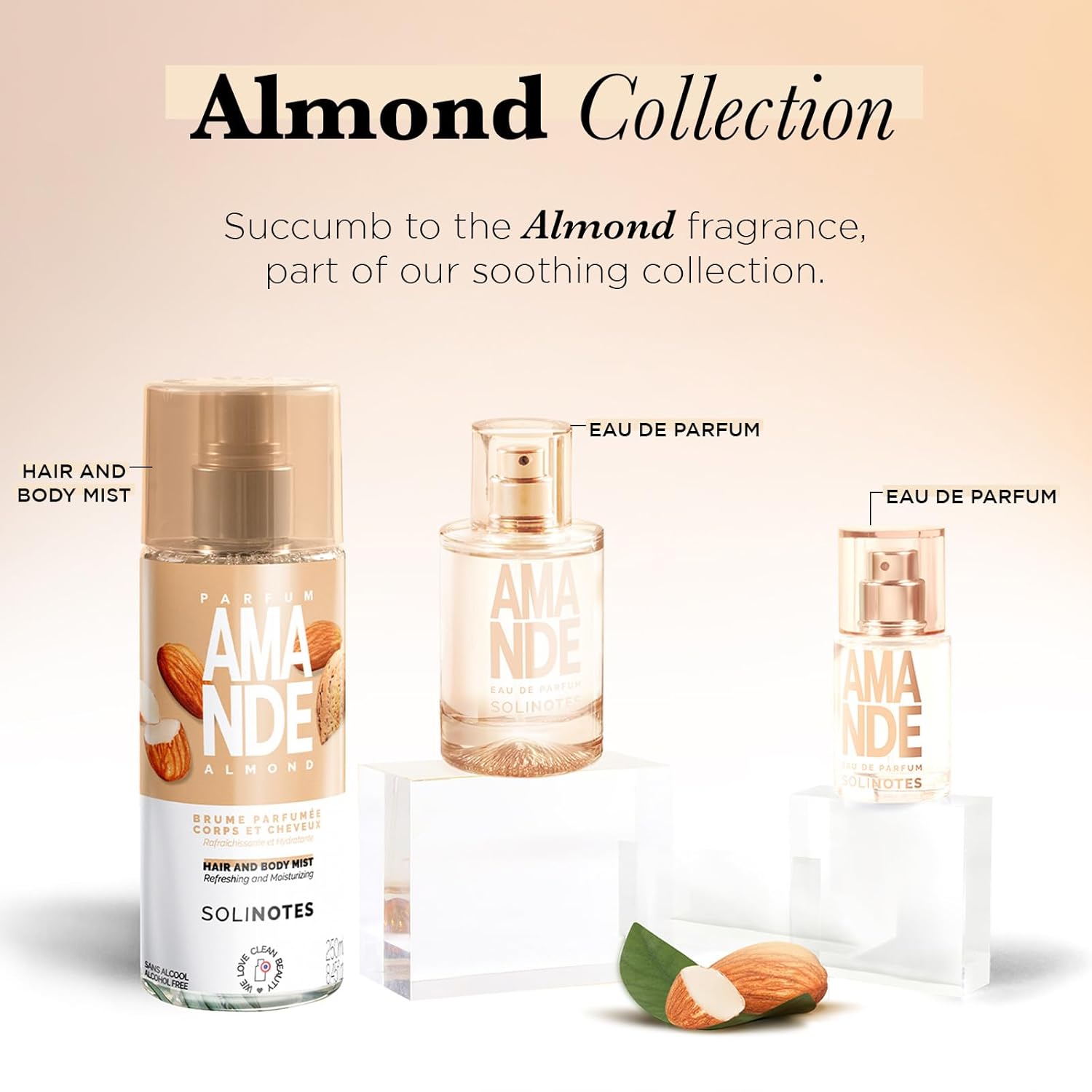 Solinotes Almond Perfume for Women & Men, 1.7 Fl Oz/ 50 ML Eau De Parfum, Delicate Floral and Soothing Scent with Premium Ingredients - Clean Perfume, Cruelty Free, Vegan, Made in France - Image 6