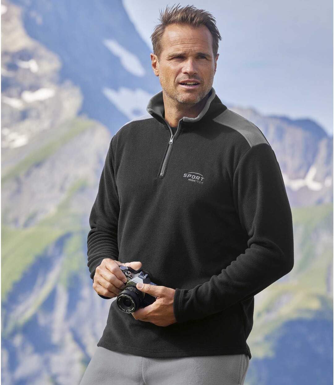 ATLAS FOR MEN - 3er-Pack Microfleece-Pullover - Verfügbar in großen Größen von M bis 5XL