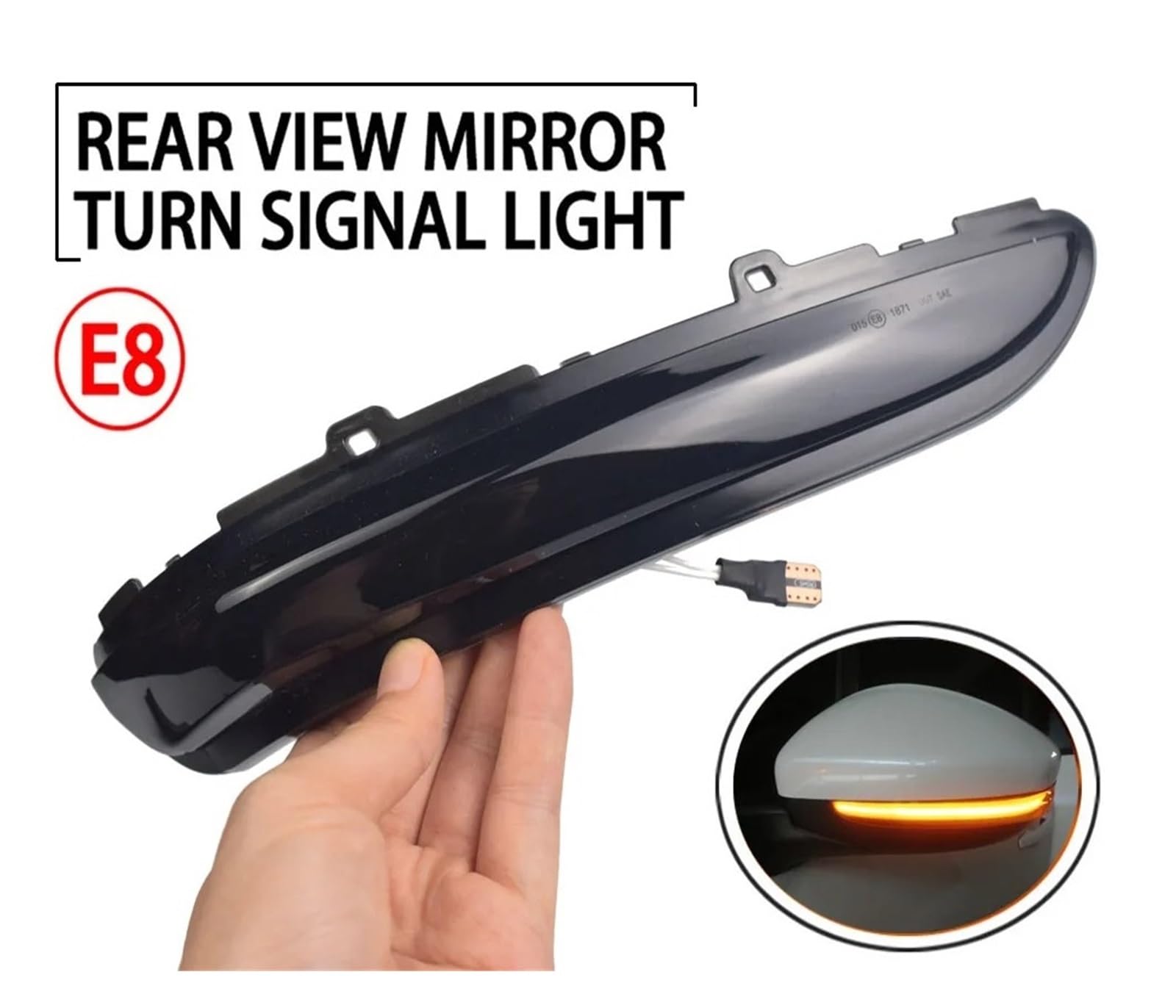 Coche Luces Intermitentes Laterales para Citroen para C3 MK3 para C4 2017 2018 2019 2020 2021 2 Luces LED Secuenciales Luz Señal Giro Dinámica Luz Intermitente Espejo Retrovisor