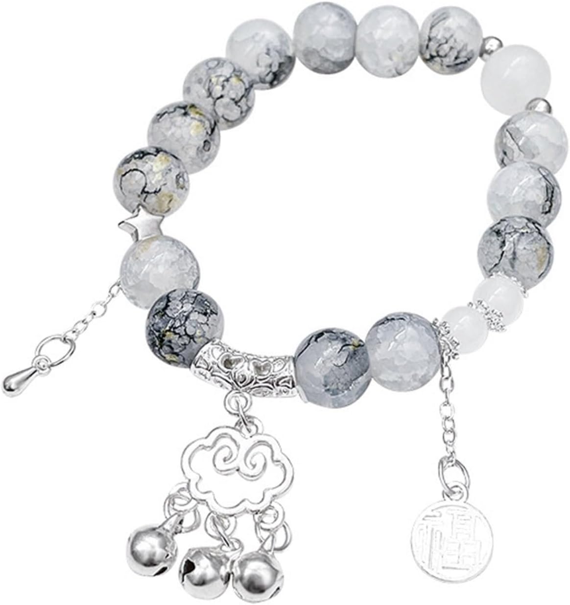 deals jewelry clearance sale Flower Jade Beaded Bracelets