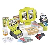 Smoby - Registratore di cassa grande - 30 accessori - Bilancia meccanica