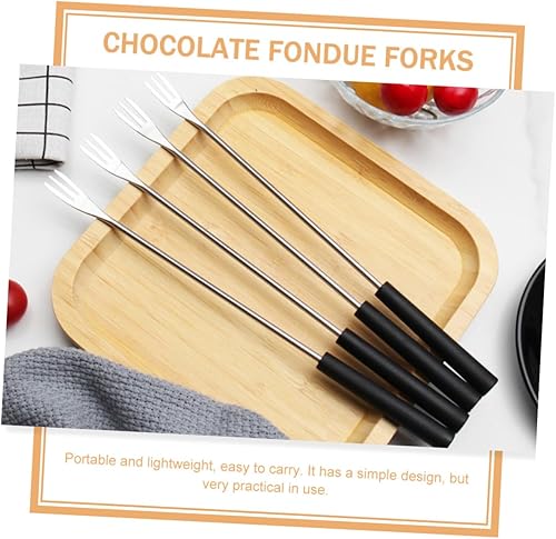 Miniatura 8 de MAGICLULU Tenedor para fondue de chocolate, 36 piezas, acero inoxidable, Pp, pequeño tenedor