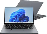 Notebook Huitbat TK-R15 AMD Ryzen 5 3500U, 8GB RAM, 256GB SSD, Tela 15,6" LED IPS Full HD, HD Cam, Reconhecimento de Impressão Digital, Windows 11 Pro, Cinza