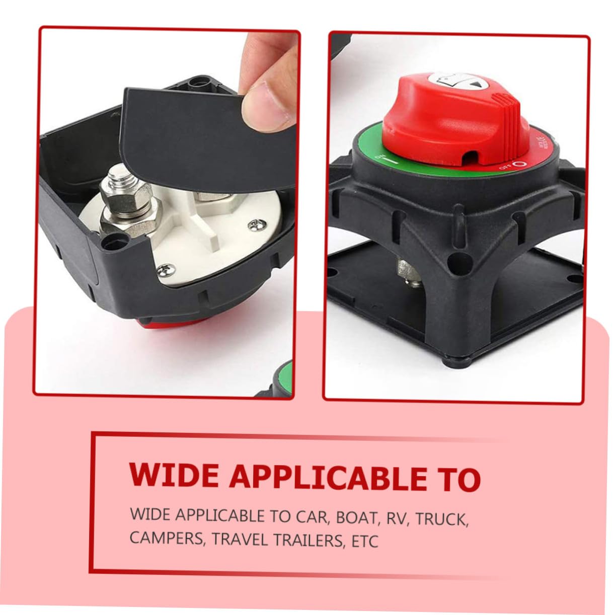 IMIKEYA Sectionneur De Batterie Coupe-circuit Pour Camping Bateau Quad Véhicule Tout- Déconnexion Alimentation
