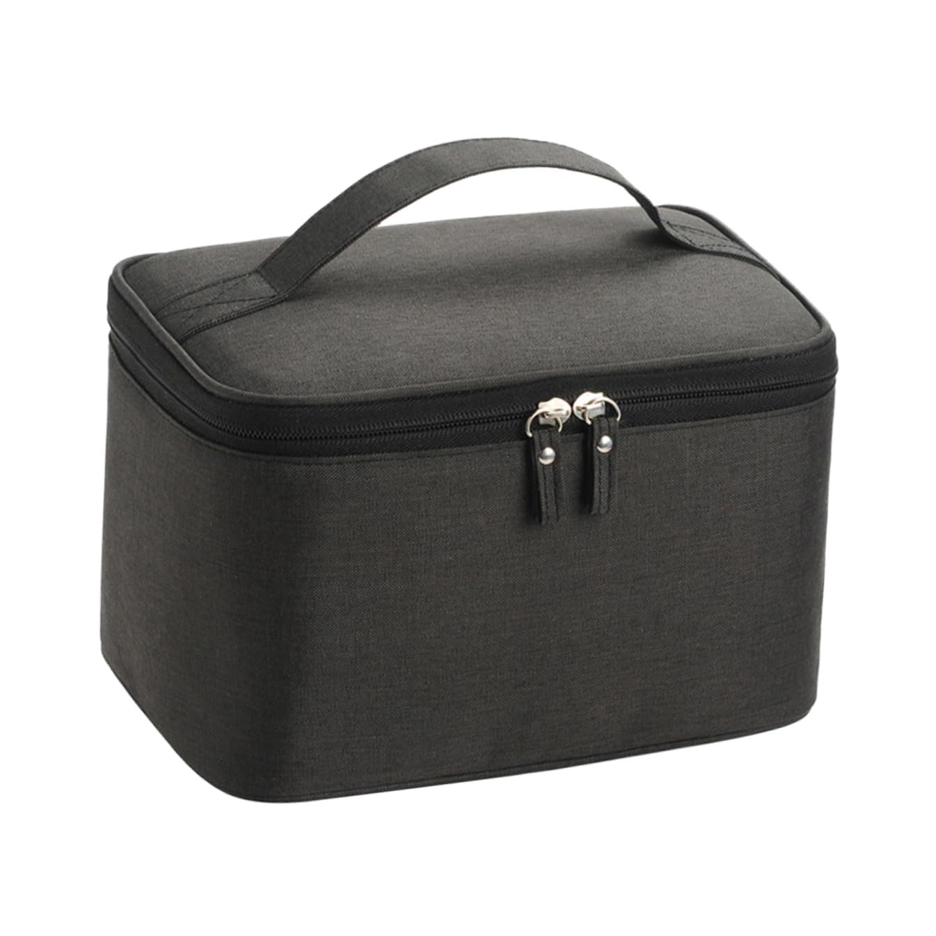 Mikinona Bolsa De Cosméticos para Viaje, Organizador Portátil Negro, Tamaño Pequeño, Ligera y Compacta, Adecuado para Mujer, Uso Exteriores y Baño