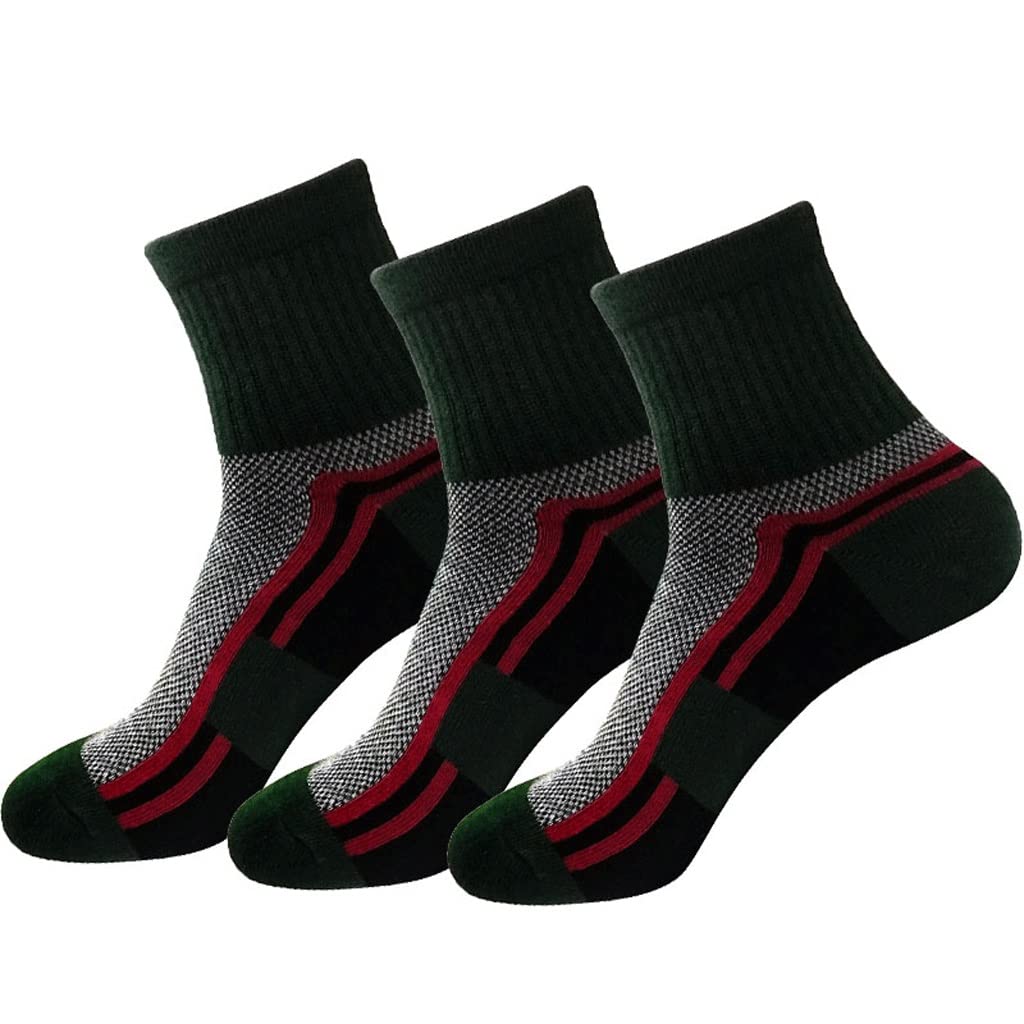 3 Pares de Calcetines de algodón for Hombre, Calcetines Deportivos for Ciclismo, Calcetines de Verano for Correr, Calcetines Transpirables for Hombre(Blue,White)