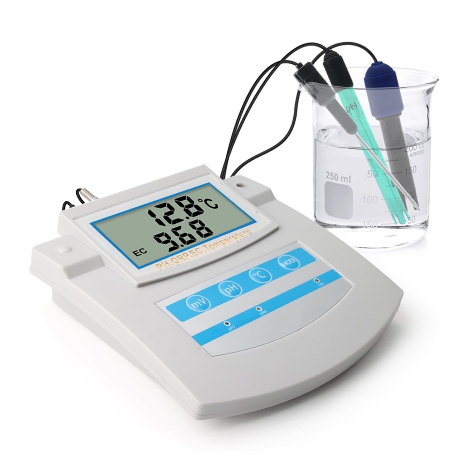 6In1 Monitor Dela qualità Del'acqua PH ORP TDS EC CF Tester da Banco for Temperatura for Laboratorio Acquario Piscina Rilevamento Rapido E Preciso