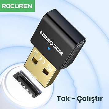 Rocoren Bluetooth 5.3 Mini Dongle Nano USB Adapter