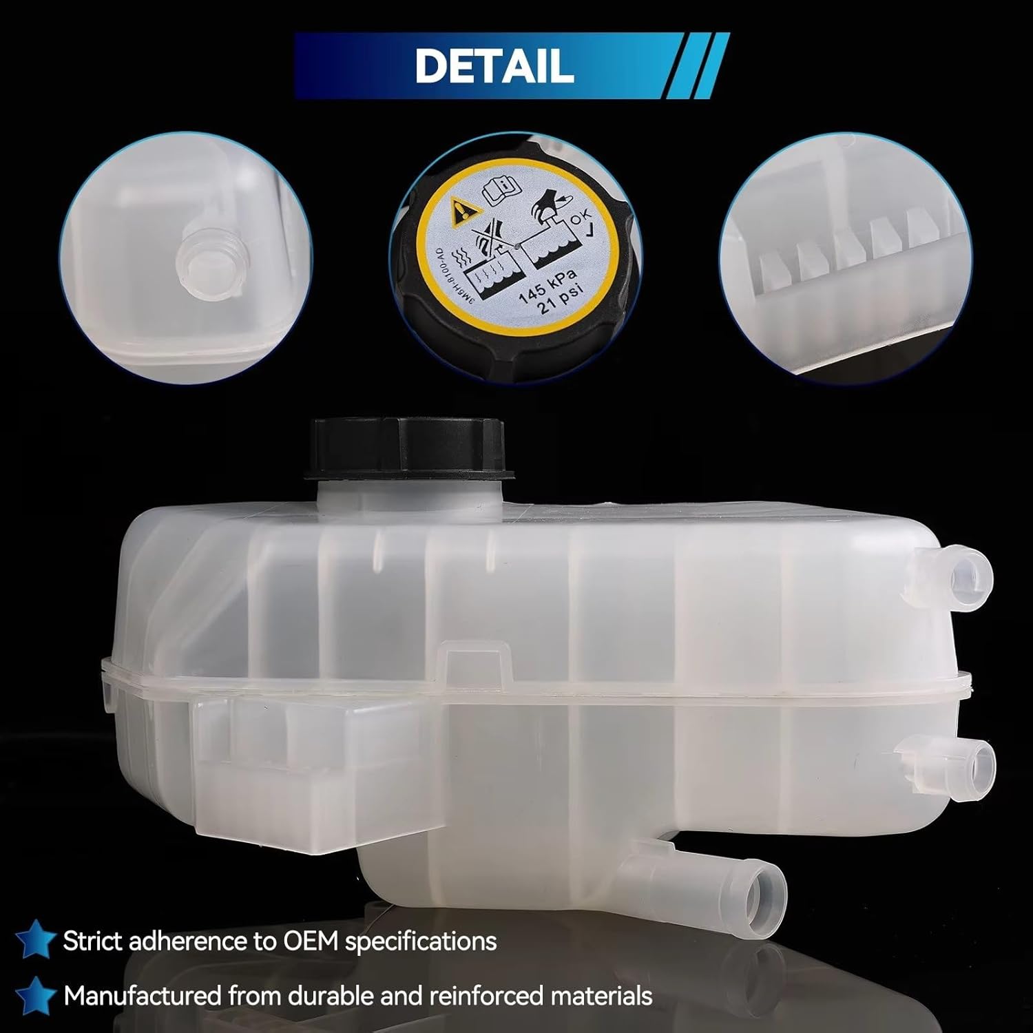 for B-Max for Ecosport for Fiesta MK6 Mk7 2009-2015 Car Radiator Coolant Reservoir Overflow Tank with Cap 8V218K218AB 1513111