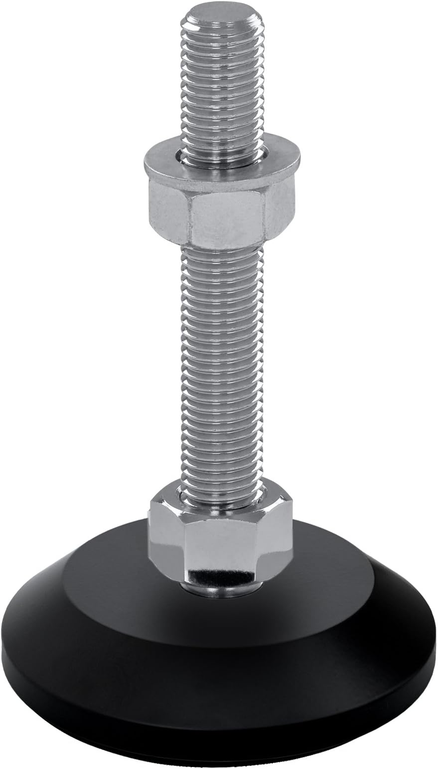 Vibration Dampening Material Machine Jcmp 80 S Grey Cast with Adjustable Height Black Powder-Coated with Damping Plate NBR Diameter 85 mm