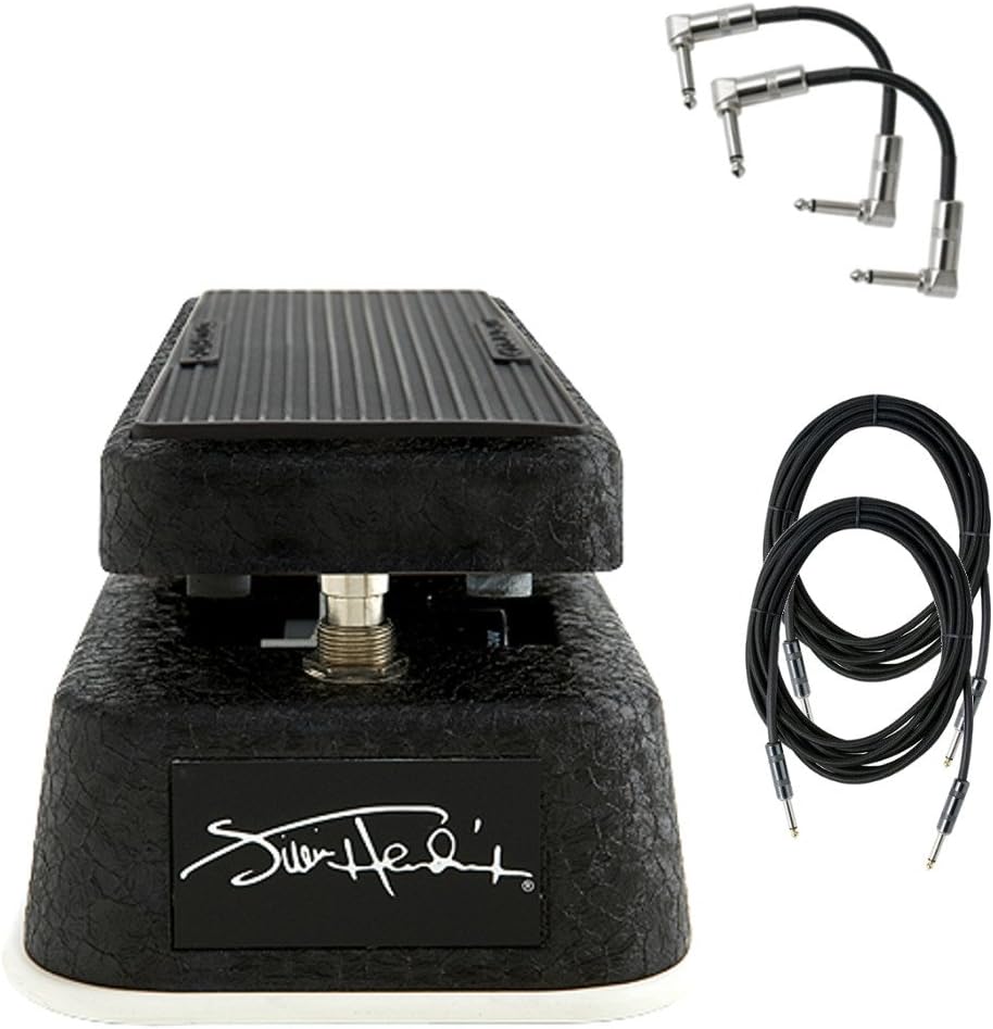 DUNLOP JH1D HENDRIX WAH PEDAL with 2 patch cables and 2 10 ft instrument cables