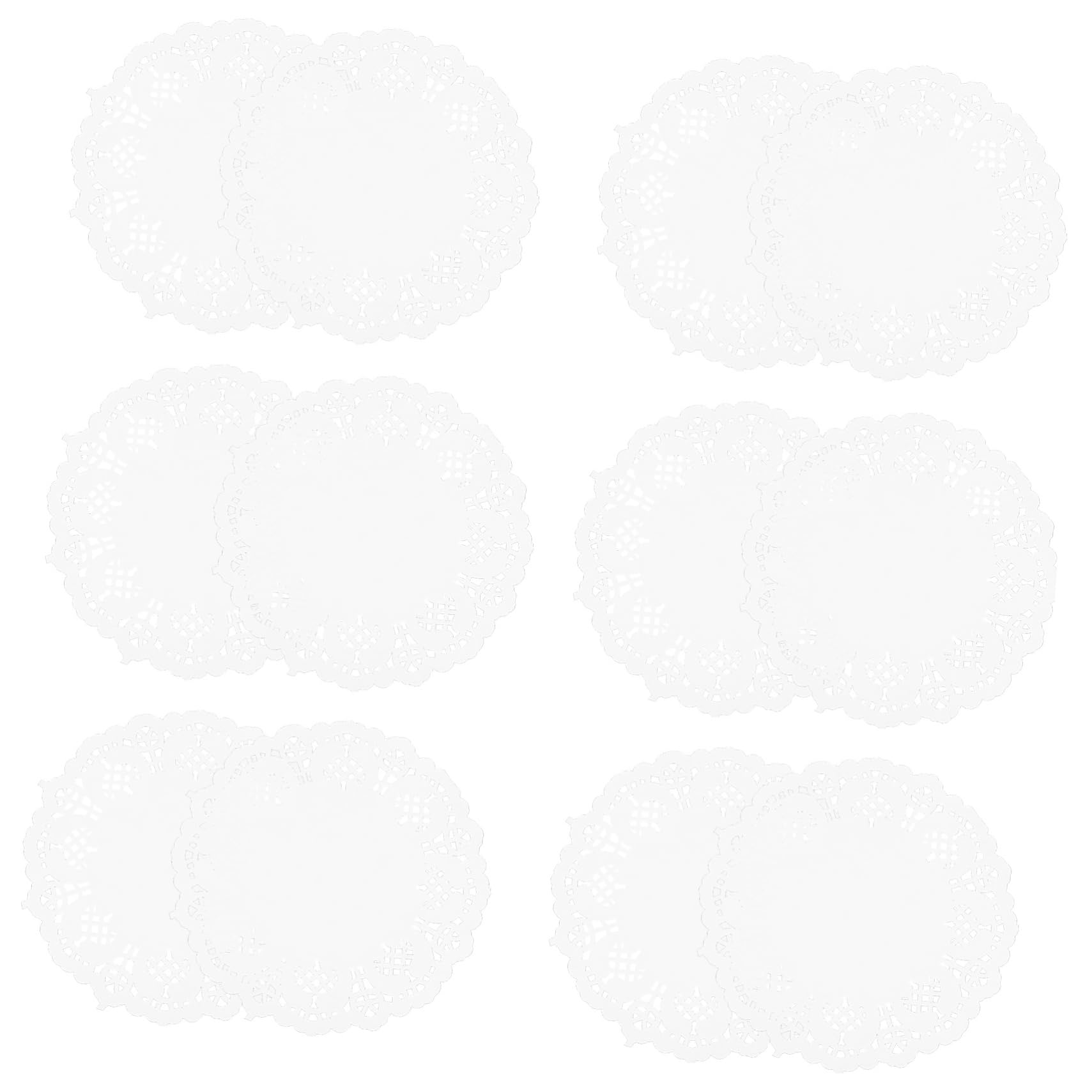 100pcs Cake Lace Paper Decor Placemats Round White Table Cloths Oil Absorbing Paper Doilies Baking Doilies Round White Tablecloth Food Paper Doilies Desserts Doilies Cake Doilies AUTSUPPL