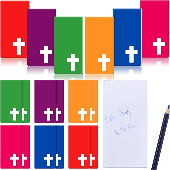 Eaasty 48 Pcs Religious Cross Cutout Notepads Bulk Mini 5