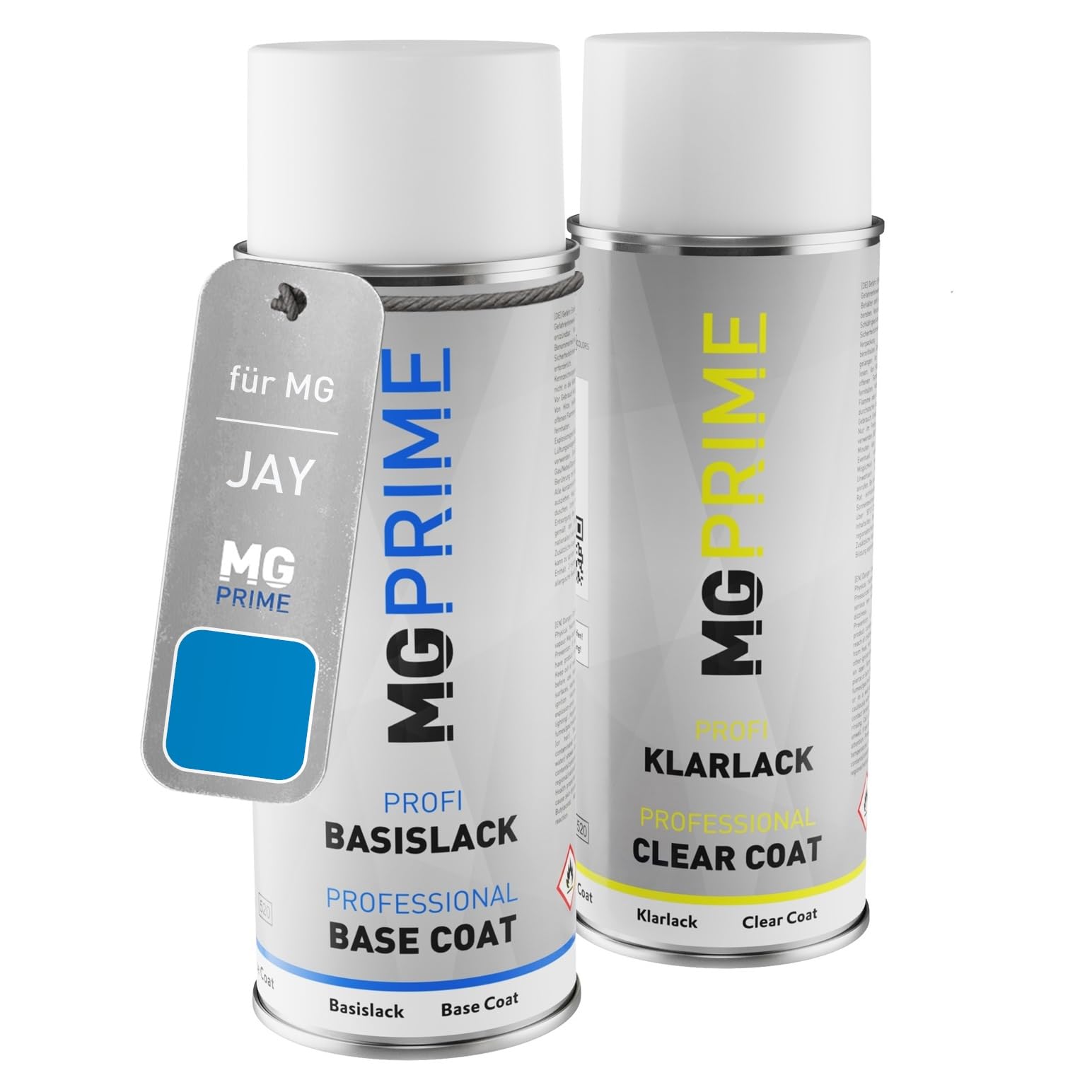 MG PRIME Peinture voiture Bombes aérosols pour MG JAY / SC5JAY Bu Lai Dun Lan Solid/Brighton Blue Peinture de base vernis clair aérosol 400ml