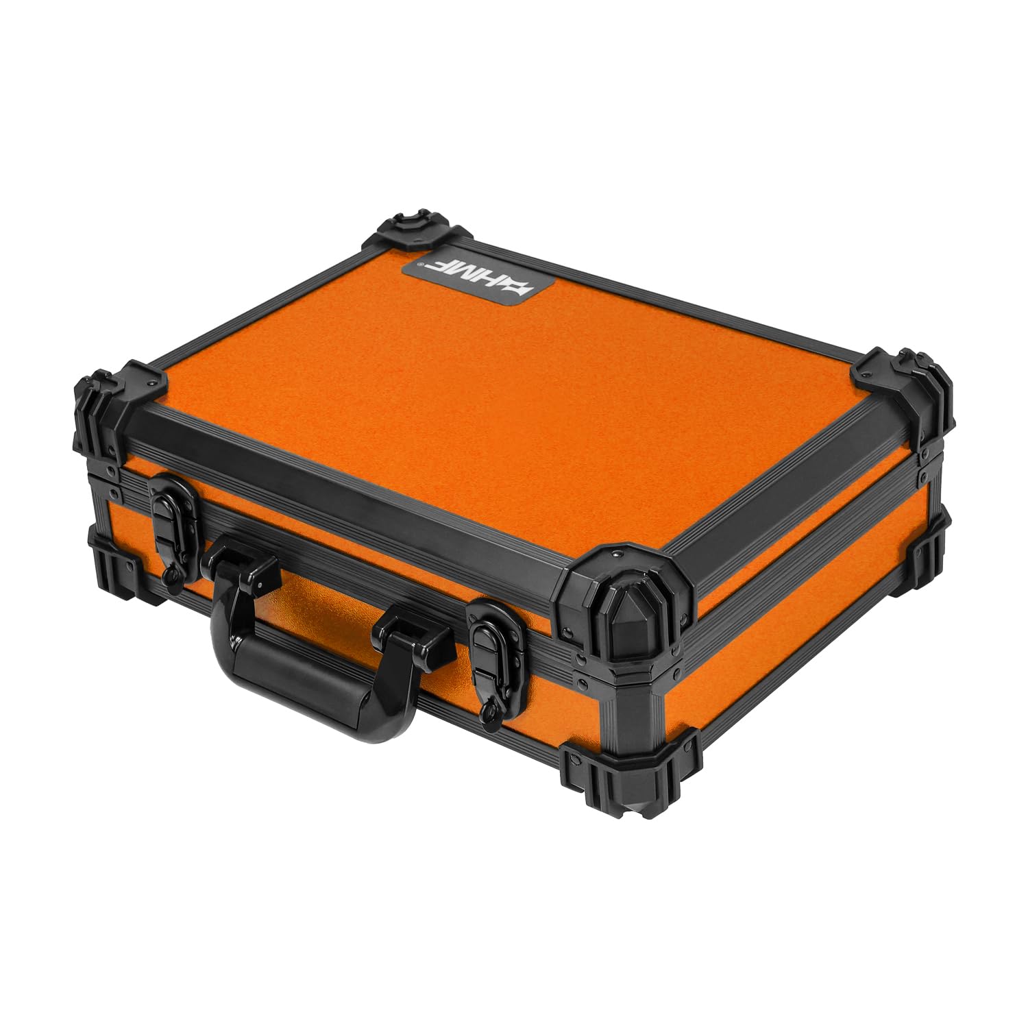 HMF 15502-18 Mallette de Transport avec Mousse alvéolée, Mallette Universelle | 39 x 29 x 12 cm | Orange