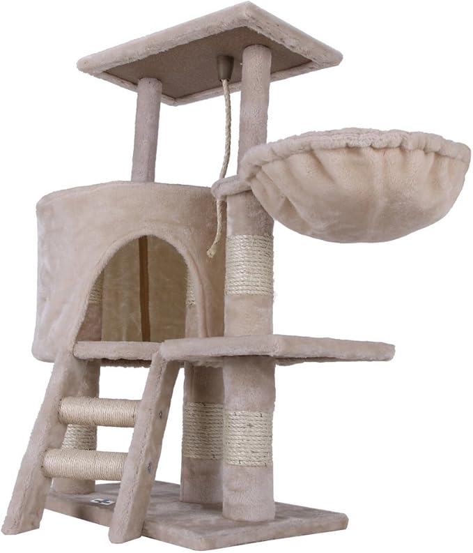 Confidence Pet Deluxe Cat Tree Scratch Post Climbing Tower Play Frame