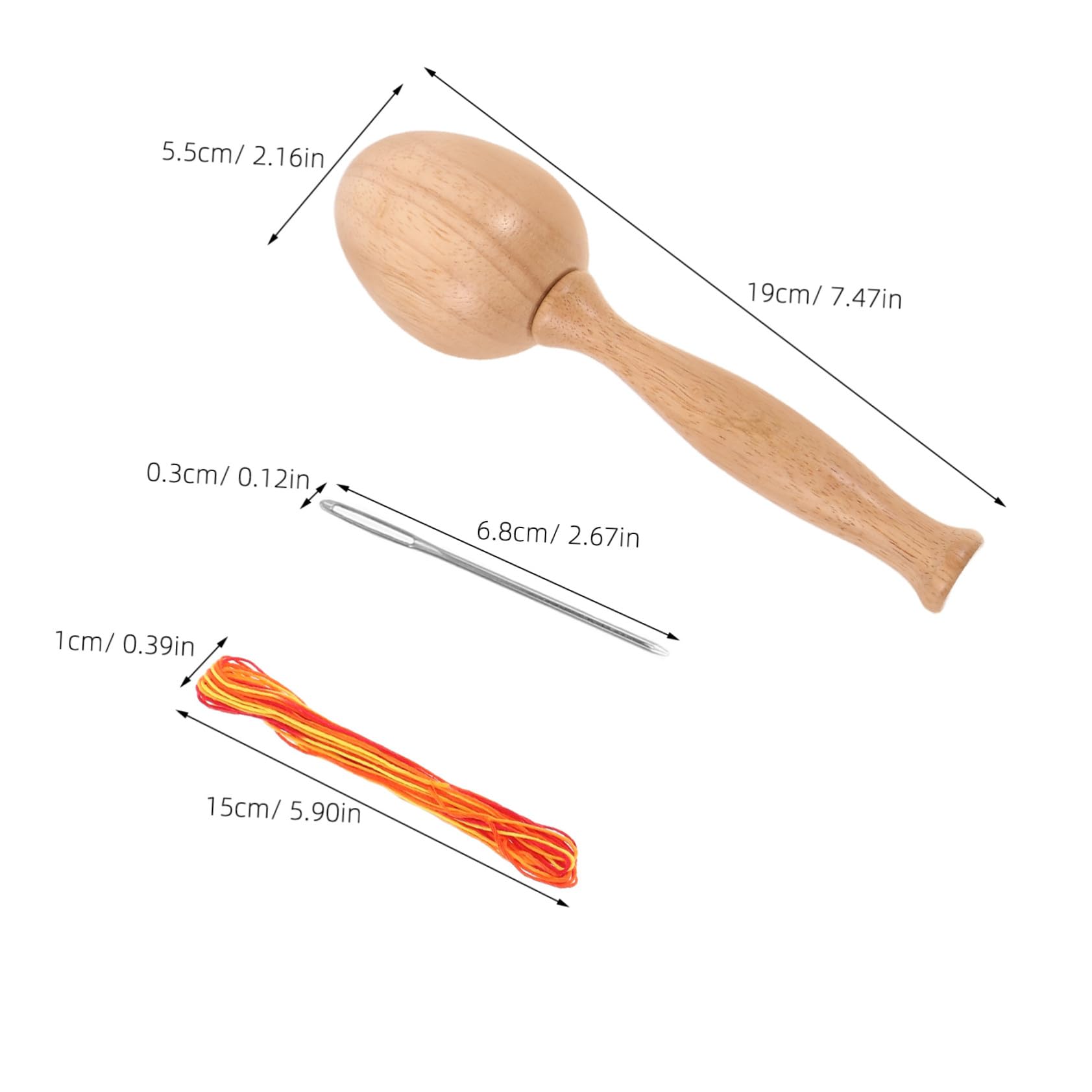Kit de Herramientas de Zurcido Forma de Huevo, 1 Set