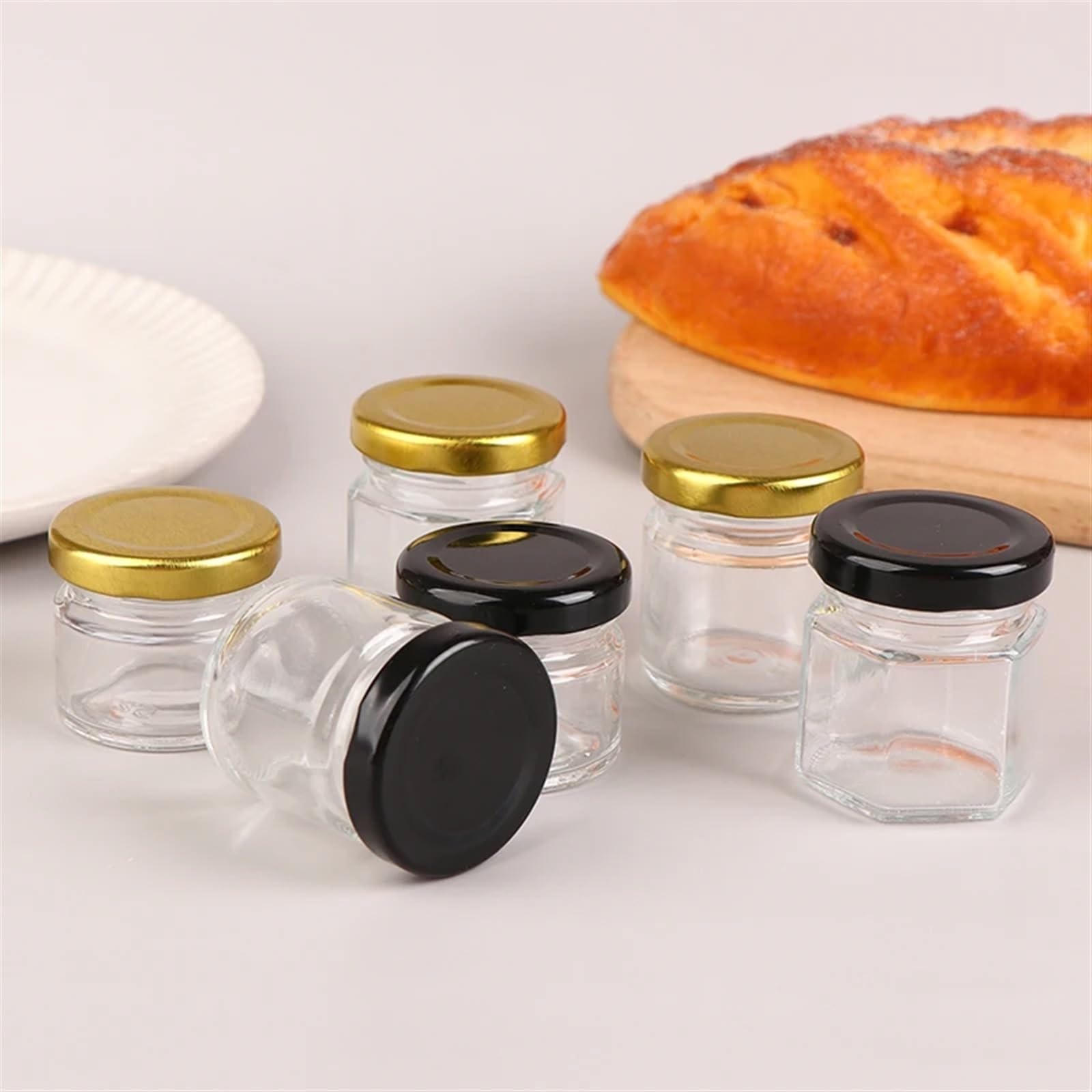 Amajoy 24 x 300 ml Vorratsgläser mit to Verschluss Einmachgläser Marmeladengläser Honig, Gläser Glasbehälter