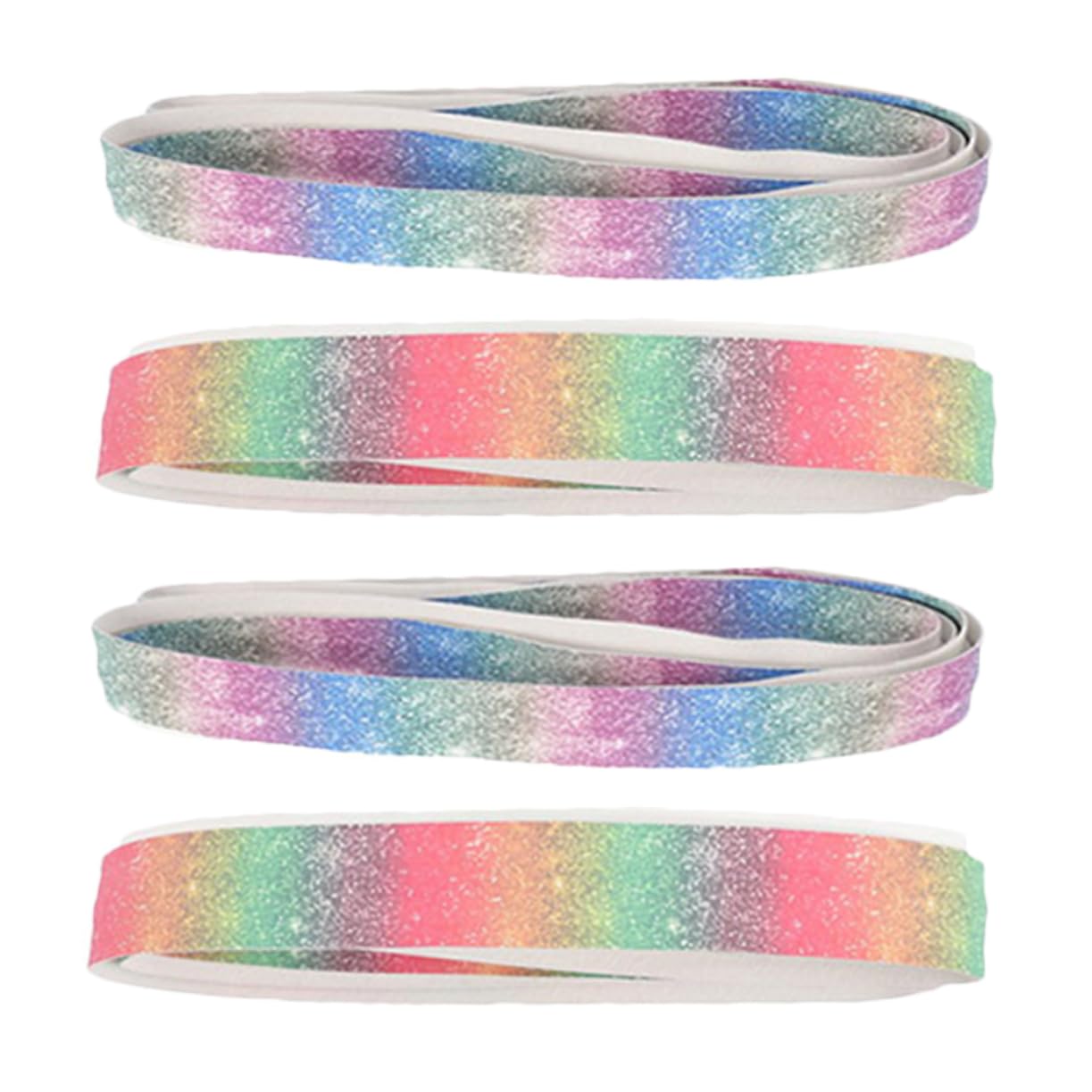 POPETPOP 4Pcs Rainbow Color Changing Bat Grip Tape Skid Moisture Wicking Overgrip for Tennis Badminton Rackets Soft PU Material Non Slip Handle Wrap for Sports Equipment