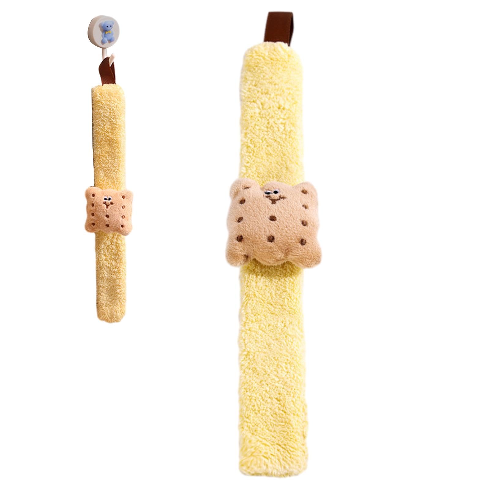 Cubremuñecas para lavarse la cara, pulsera para lavarse la cara,preciosas pulseras de toalla de muñeca para lavarse la cara | Muñeco polar Coral impermeable para mujer, colgante, banda para el sudor a
