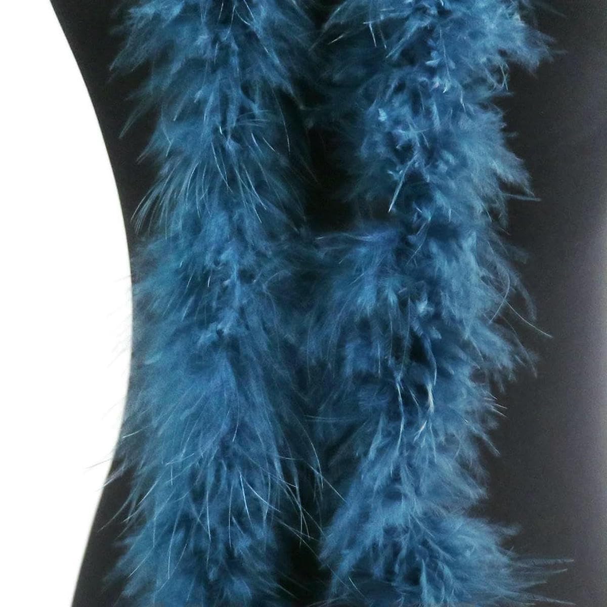 2Yard Multicolour Turkey Feathers Boa 13g Soft Trim Craft Shawl Wedding Stage Cosplay Costume Sewing Carnival Party Decor plumas-26 Navy Blue-2Meter 13Gram
