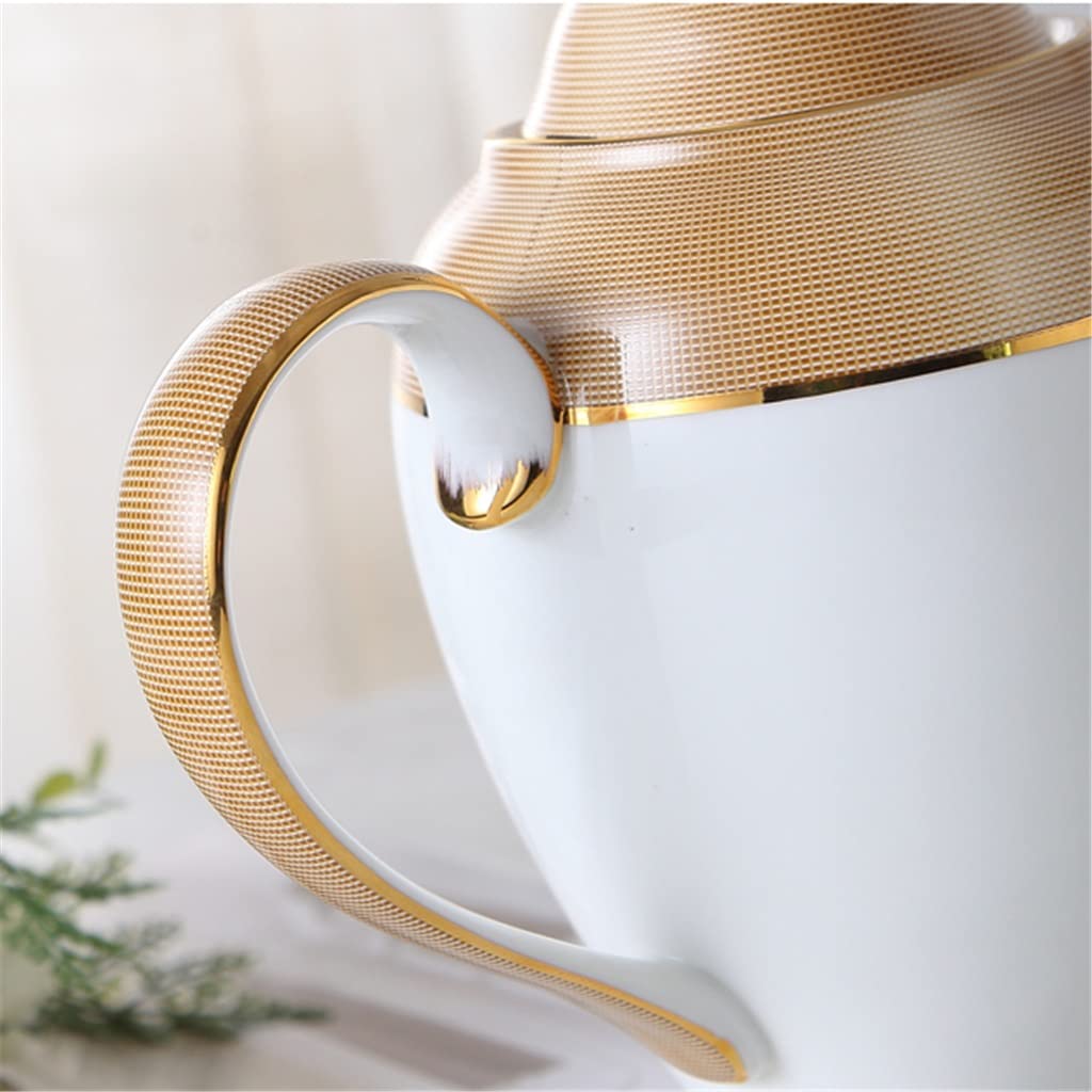 Zestaw do kawy z porcelany kostnej Phnom Penh Zestaw do herbaty z porcelany Kubek ceramiczny Cukierniczka Mlecznik Czajnik,