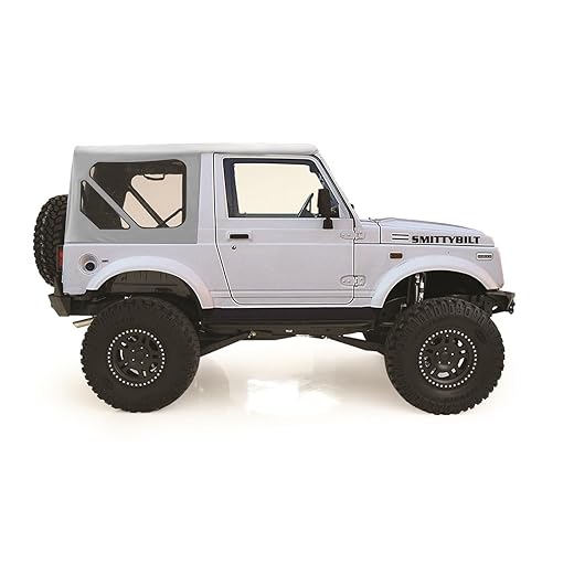 Smittybilt Replacement Soft Top with Clear Windows and No Upper Doors (White) - 98552