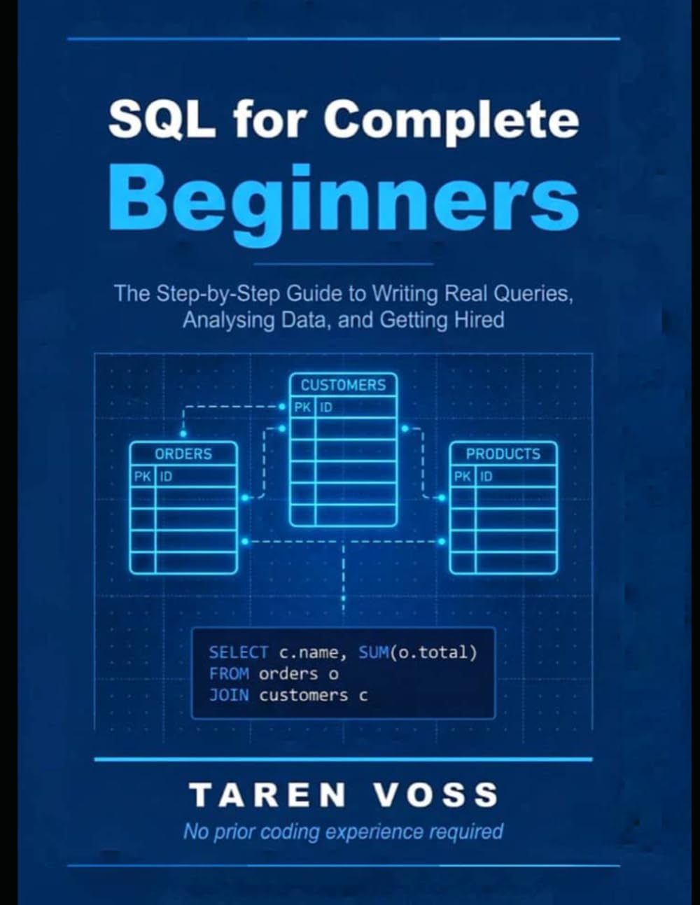 SQL FOR COMPLETE BEGINNERS: The Step-by-Step Guide to Writing Real Queries, Analysing Data, and Getting Hired