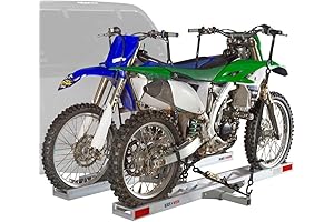 Rage Powersports Black Widow AMC-600-2 Folding Motorcycle Trailer