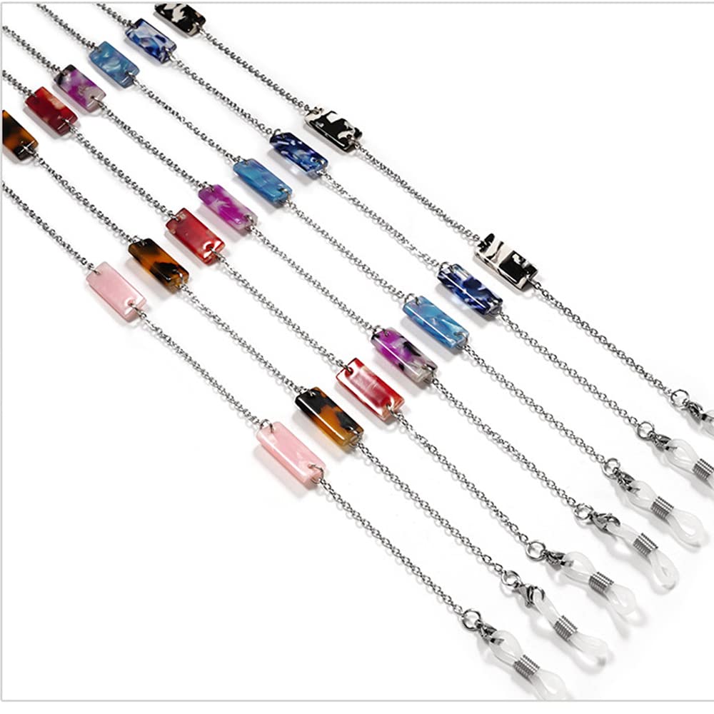 Cadena de gafas, cadena de gafas para mujeres, Cadillas de gafas de sol Cadena de correa for la correa de la gafas Cadena de cable de la cadena del cuello Cadena de retención for mujeres for mujeres(R