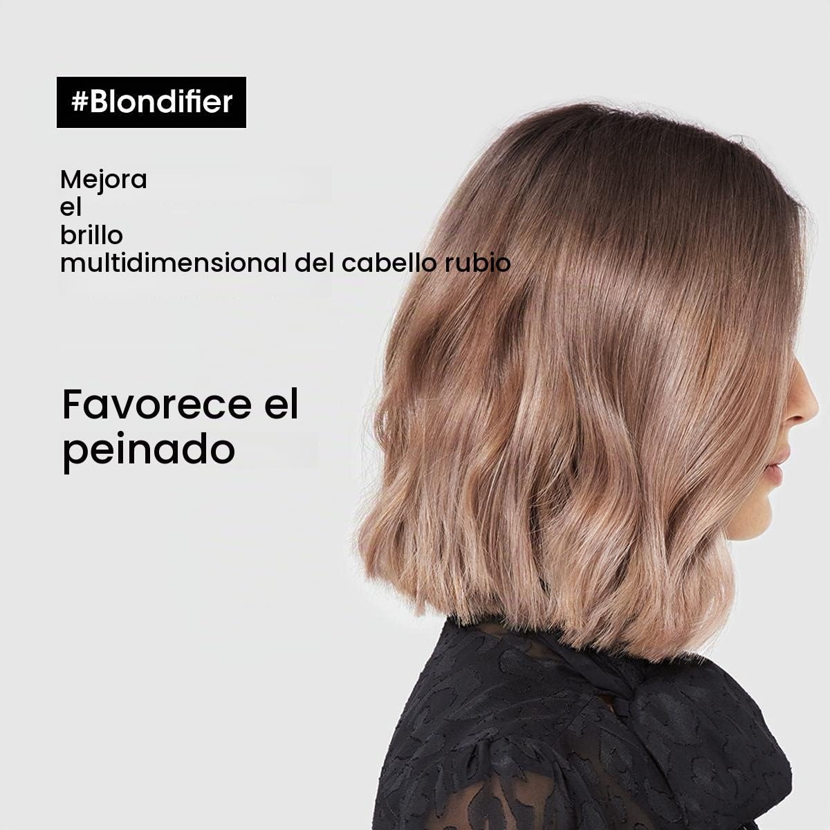 L'Oréal Professionnel, Acondicionador Reparador e Iluminador para Pelo con Mechas o Rubio, Blondifier Cool, 200ml (Paquete de 2)