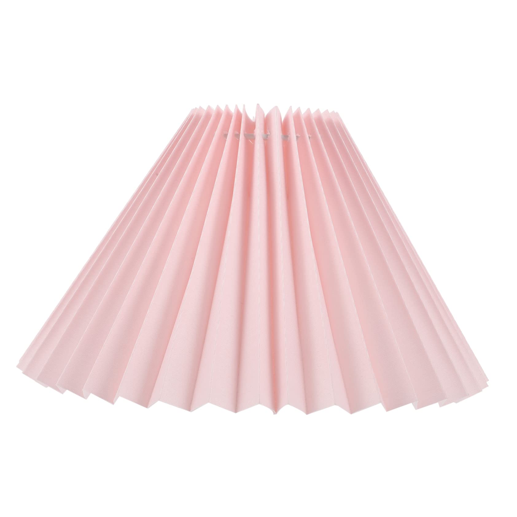 VANZACK Pink Pleated Lamp Shade Cover for Table Lamp Modern Cloth Lampshade for Bedroom Bedside Lighting
