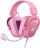 Havit Headphone Fone de Ouvido H2002d Pink, Gamer, com Microfone, Falante 53mm, Plug 3, 5mm: compatível com XBOX ONE e PS4, HAVIT, HV-H2002d Cor Rosa
