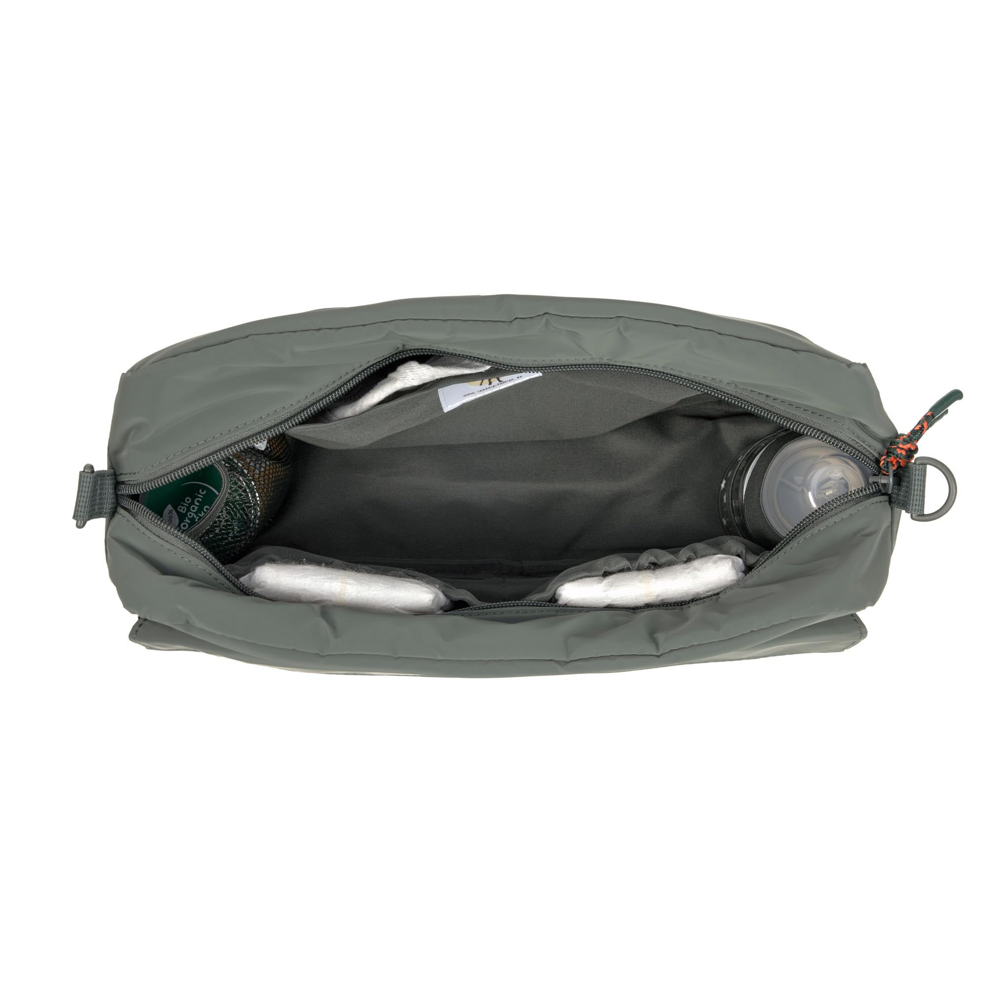 LÄSSIG Organizador para cochecito de bebé bolso bandolera bolso para cochecito incl. enganche para cochecito/Casual Buggy Organizer Bag olive