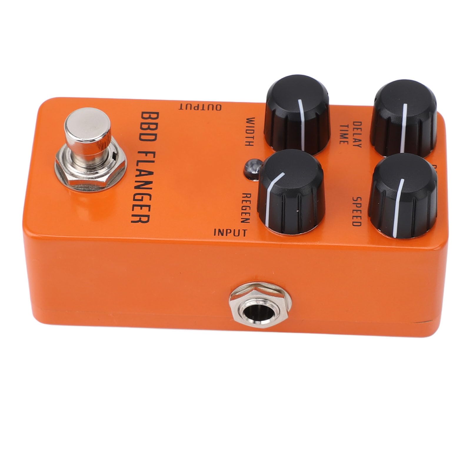 E-Gitarren-Flanger-Pedal, Tragbares Mini-True-Bypass-Analog-Flanger-Pedal für Musiker, Studio, Live-Konzerte, Reisen