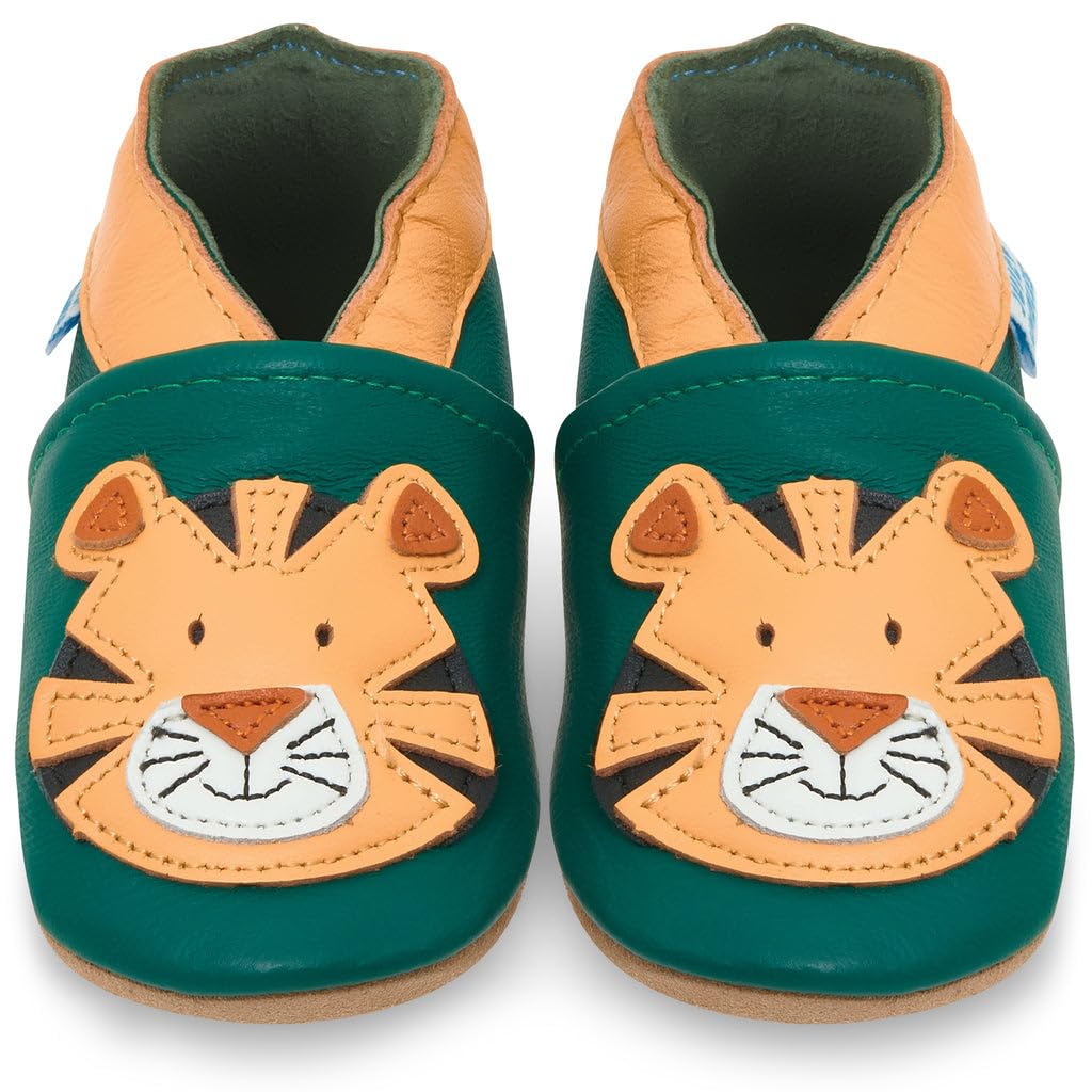 Zapatos de Bebé – Zapatillas de Cuero Niño Niña – Patucos de Piel con Elástico para Bebé - Zapatitos Primeros Pasos - Pantuflas Infantiles 0-6 Meses 6-12 Meses 12-18 Meses 18-24 Meses 2-3Años