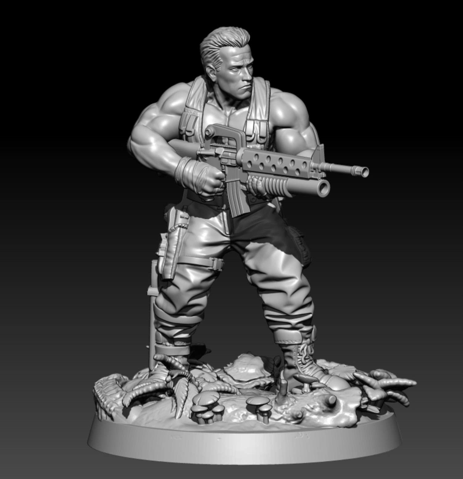 ZHANGJING 1/24 75mm 1/18 100mm Modello in Resina Jungle Warrior Soldato Figura Smontato Non Verniciato RA-356