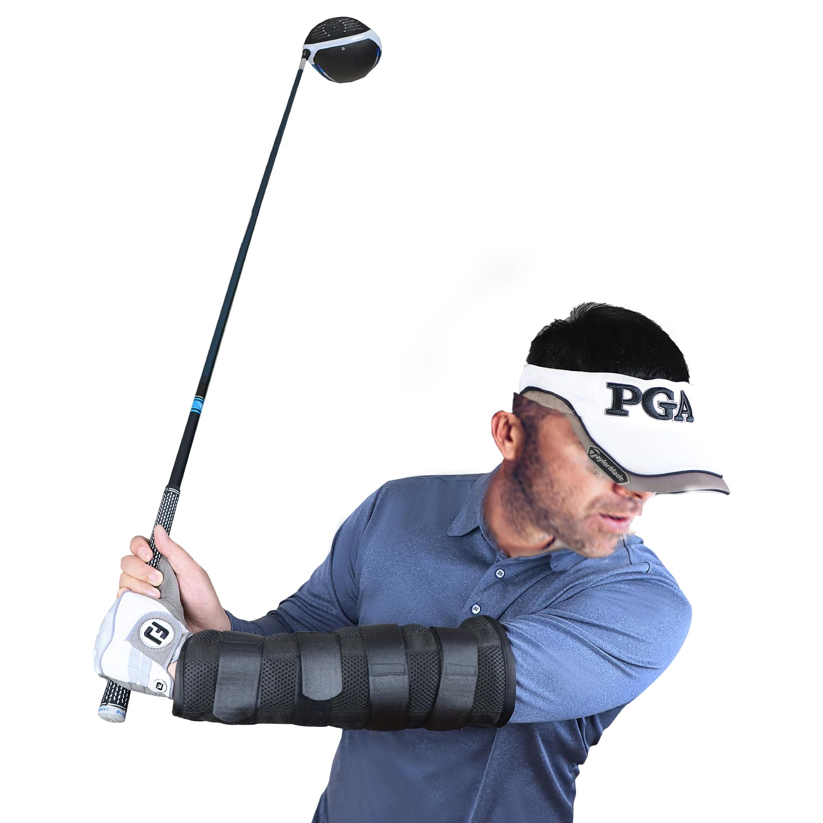 Golf Swing Training Aid, Elbow Brace for Golf Swing Trainer - Straight Arm Golf Training Aid, Perfect for Amend Chicken Wings and Correction (Length - 13")