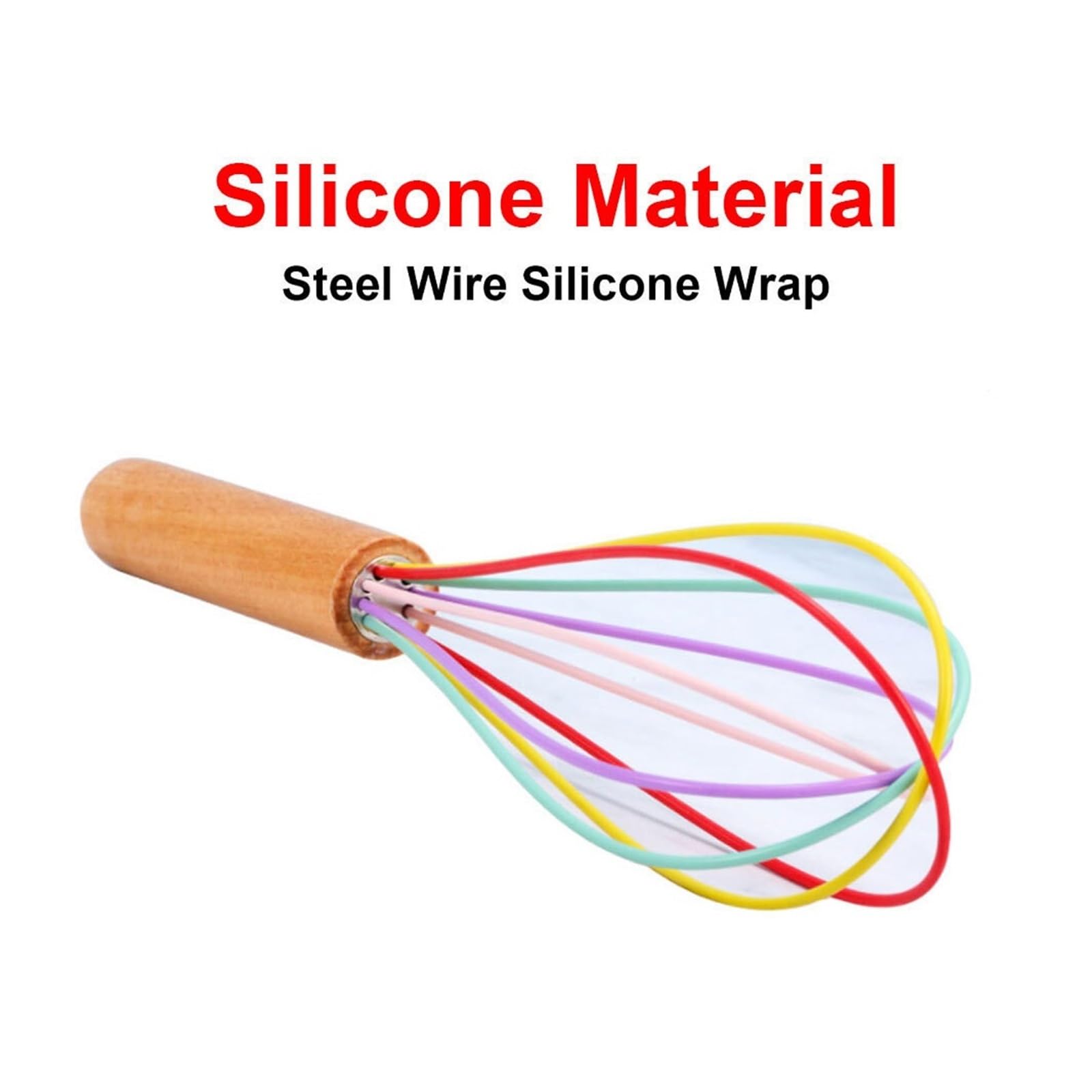Silikon-Ei-Schläger, manueller Schneebesen, lebendige Farben for müheloses Mischen und Rühren