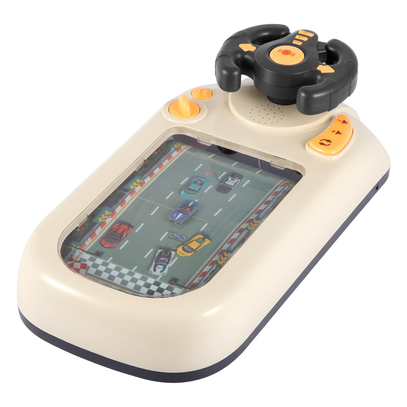 BLOMZA Kids Racing Obstacle Game Console, 200 Levels, Steering Wheel Toy