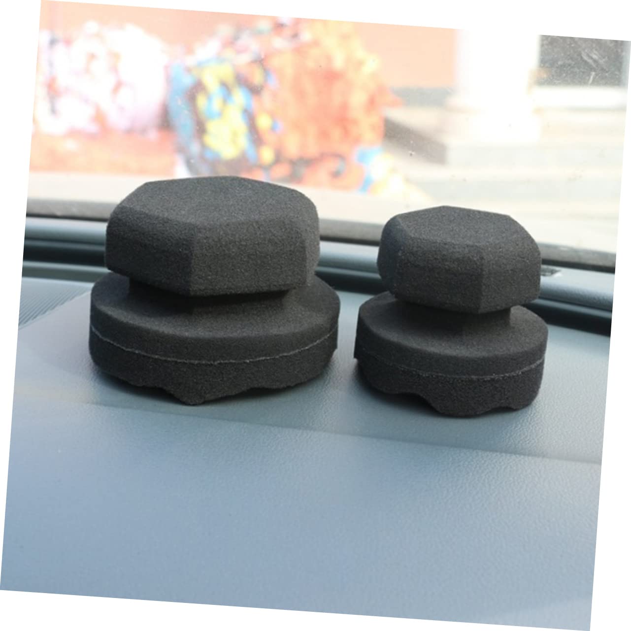 ibasenice 9piezas Esponjas De Pulido y Cera Para Vehículos De Esponjas De Aplicación De Alta Densidad Para Limpiar y Abrillantar Interiores y Exteriores Del Coche Fácil De Usar Sin