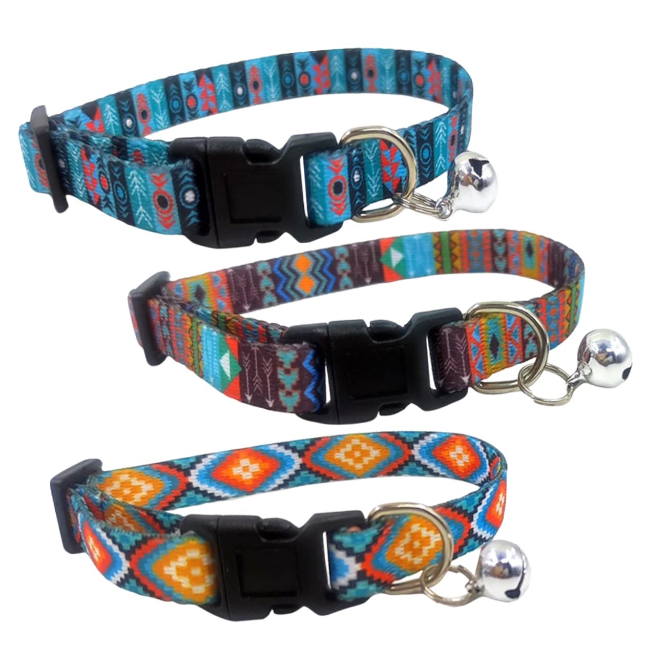 ABOOFAN 5 Set Di Collare Per Gatti Collare Portatile Per Cani Collari Delicati Per Gatti Campanellini Per Gatti Inclusi 3 Pezzi * 5